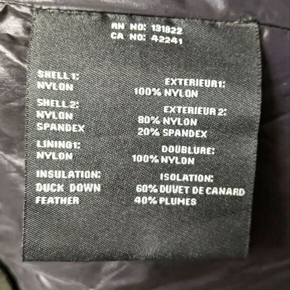 S13 Men's Matte Edge Zip Front Down Vest L - Picture 8 of 9